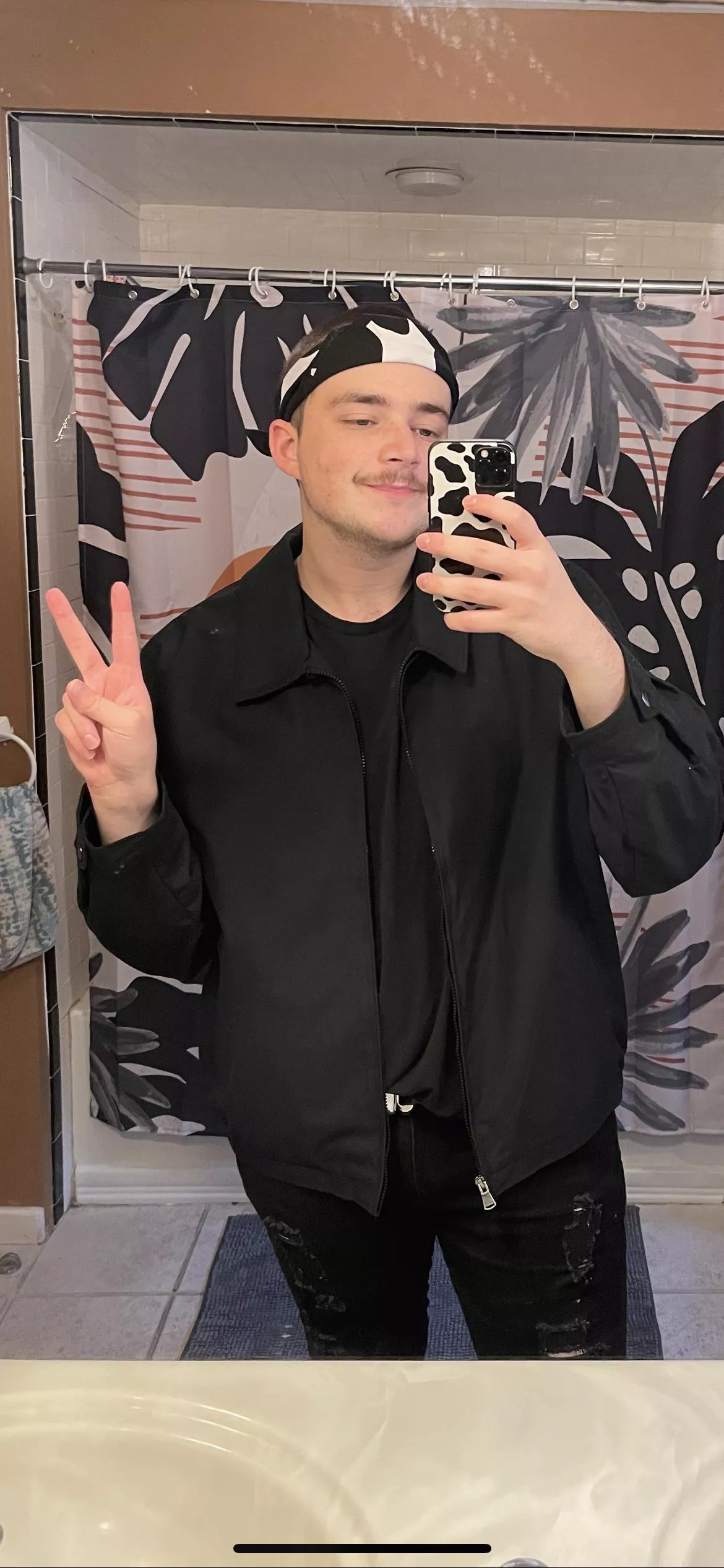 just a boy obsessed with his cow print ๐ฎ๐๐ค  just a boy obsessed with his cow print ๐ฎ๐๐ค