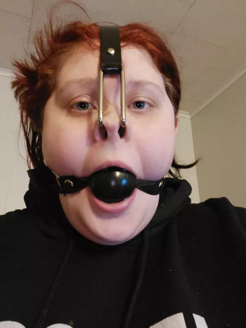 Just a lil piggy qanting to show off its new hook! 😁😌