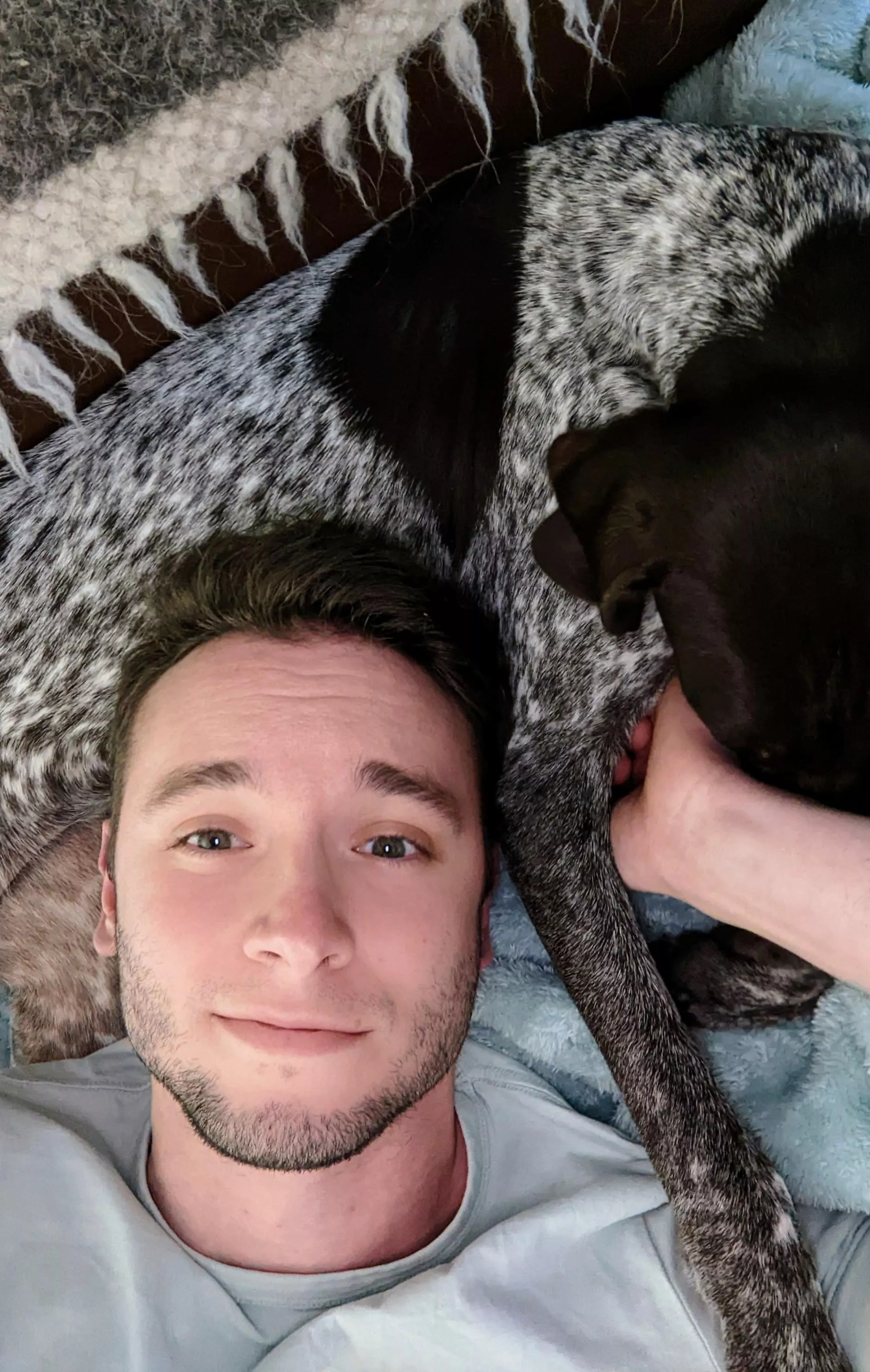 Just a man and his dog...doing what we can to survive another Monday. We hope you all are having a great holiday season!