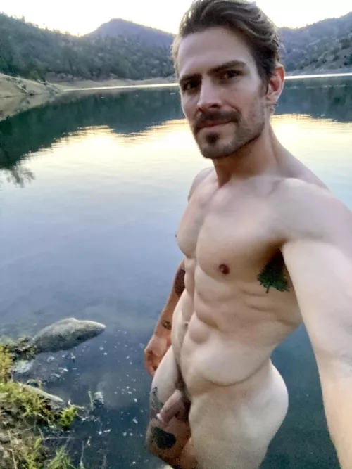 Just before the sun goes gown…who wants to get wet?