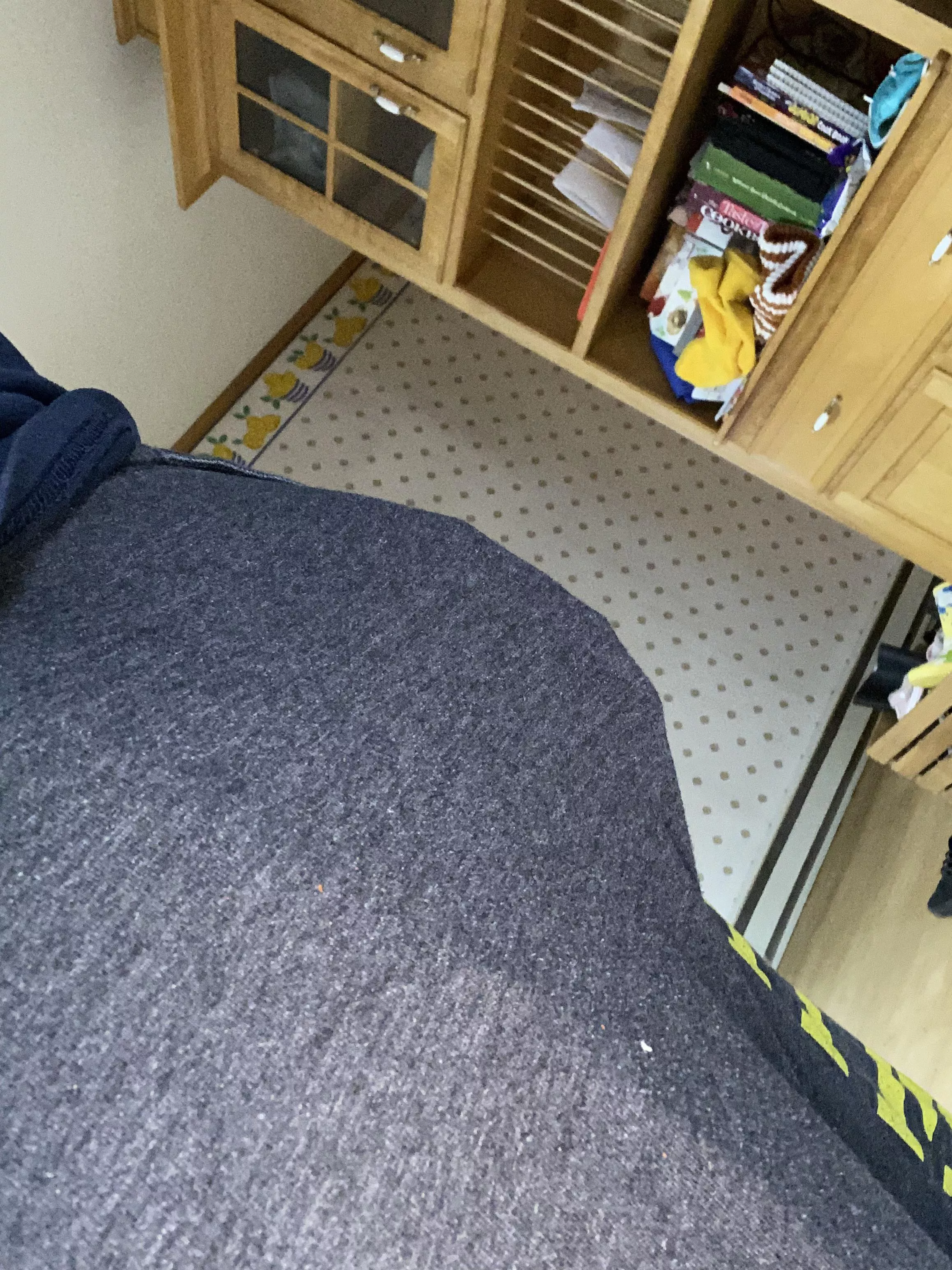 Just bulging around the house