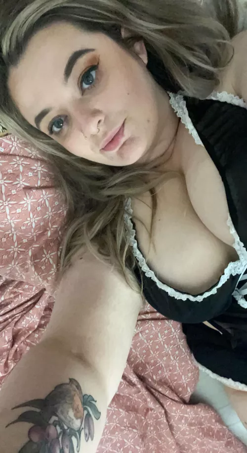 Just chilling in my maid outfit
