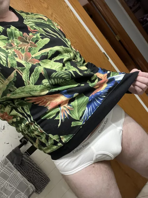 Just chilling in tighty whities today