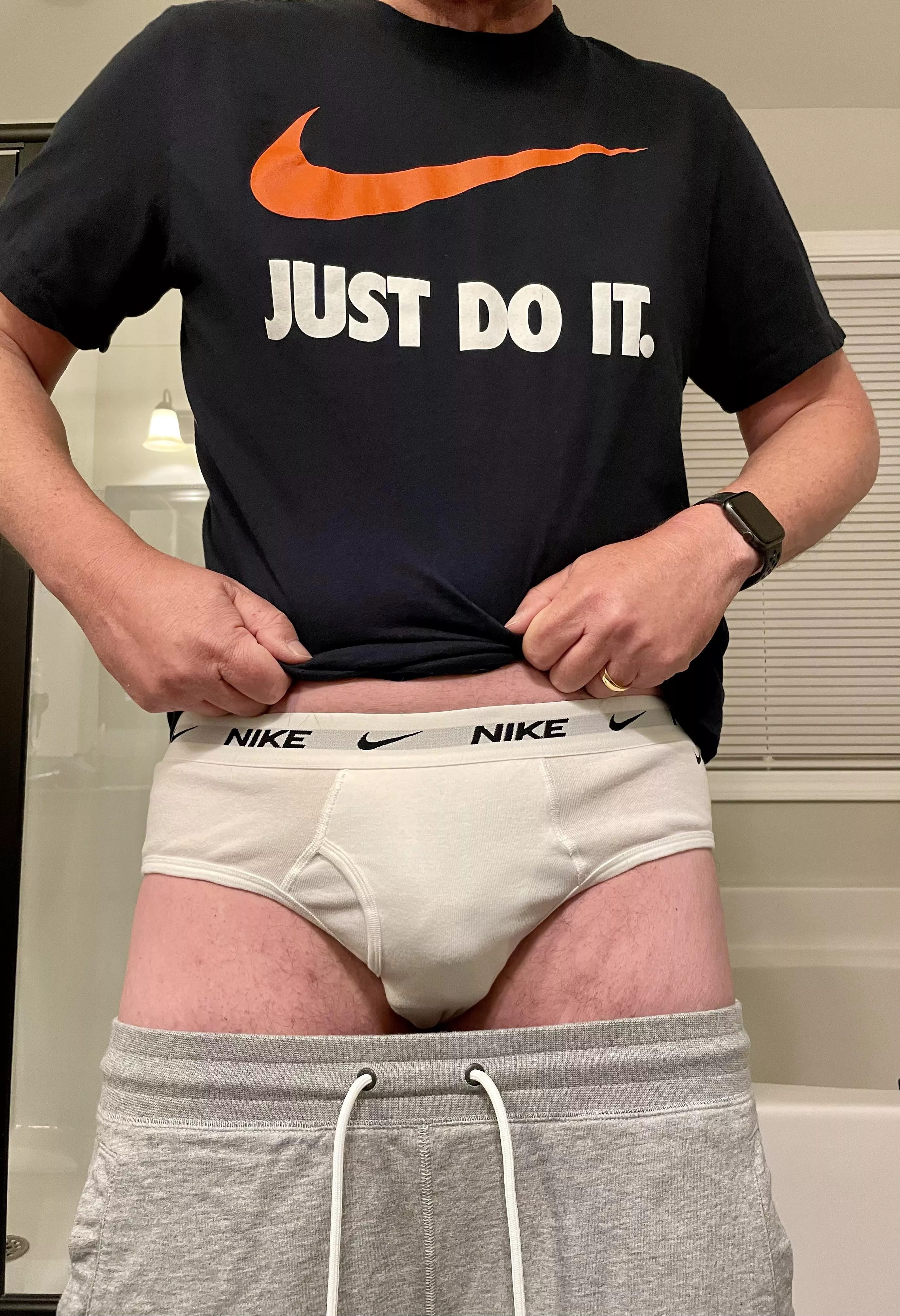 Just Do It in Nike briefs! Just Do It in Nike briefs!