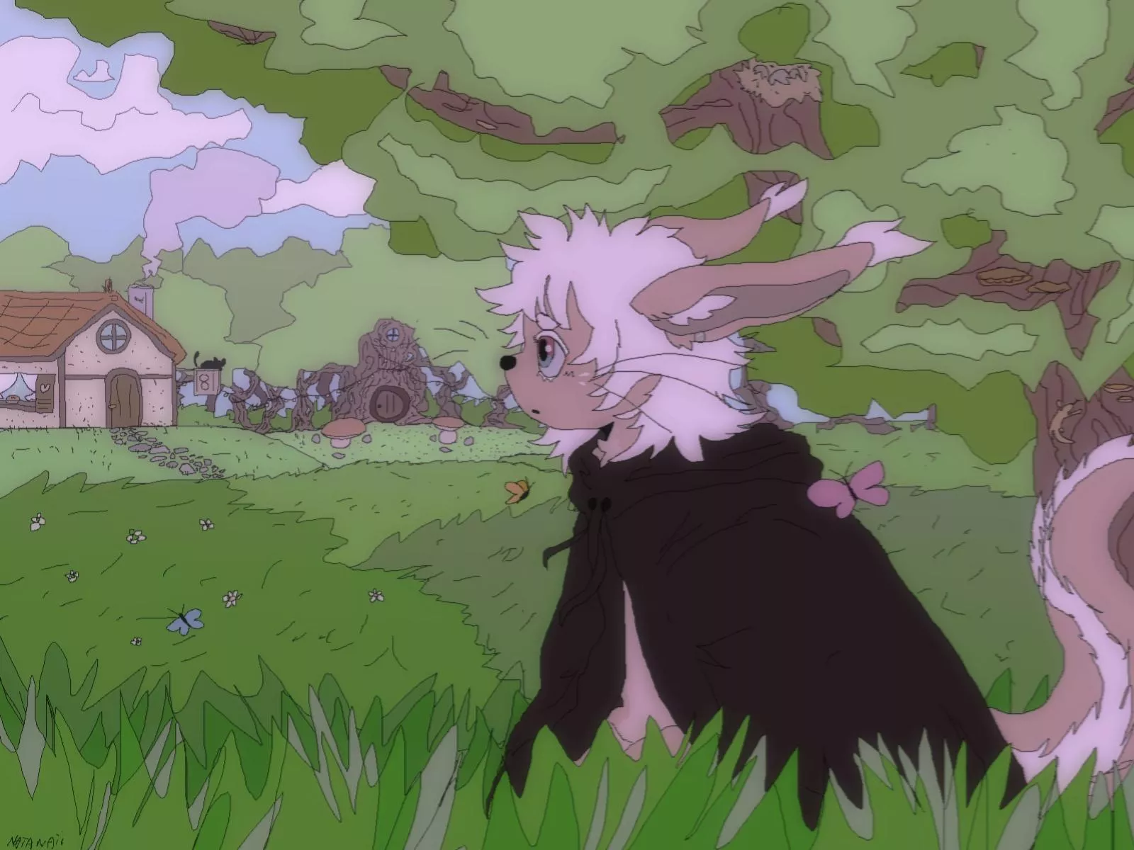 Just drew my fursona! What do y'all think?