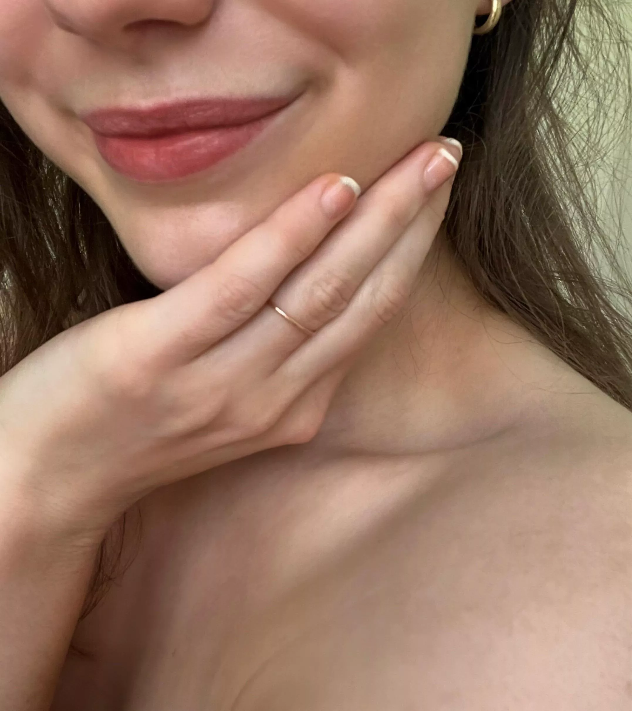 Just gazing at your face 😊😊