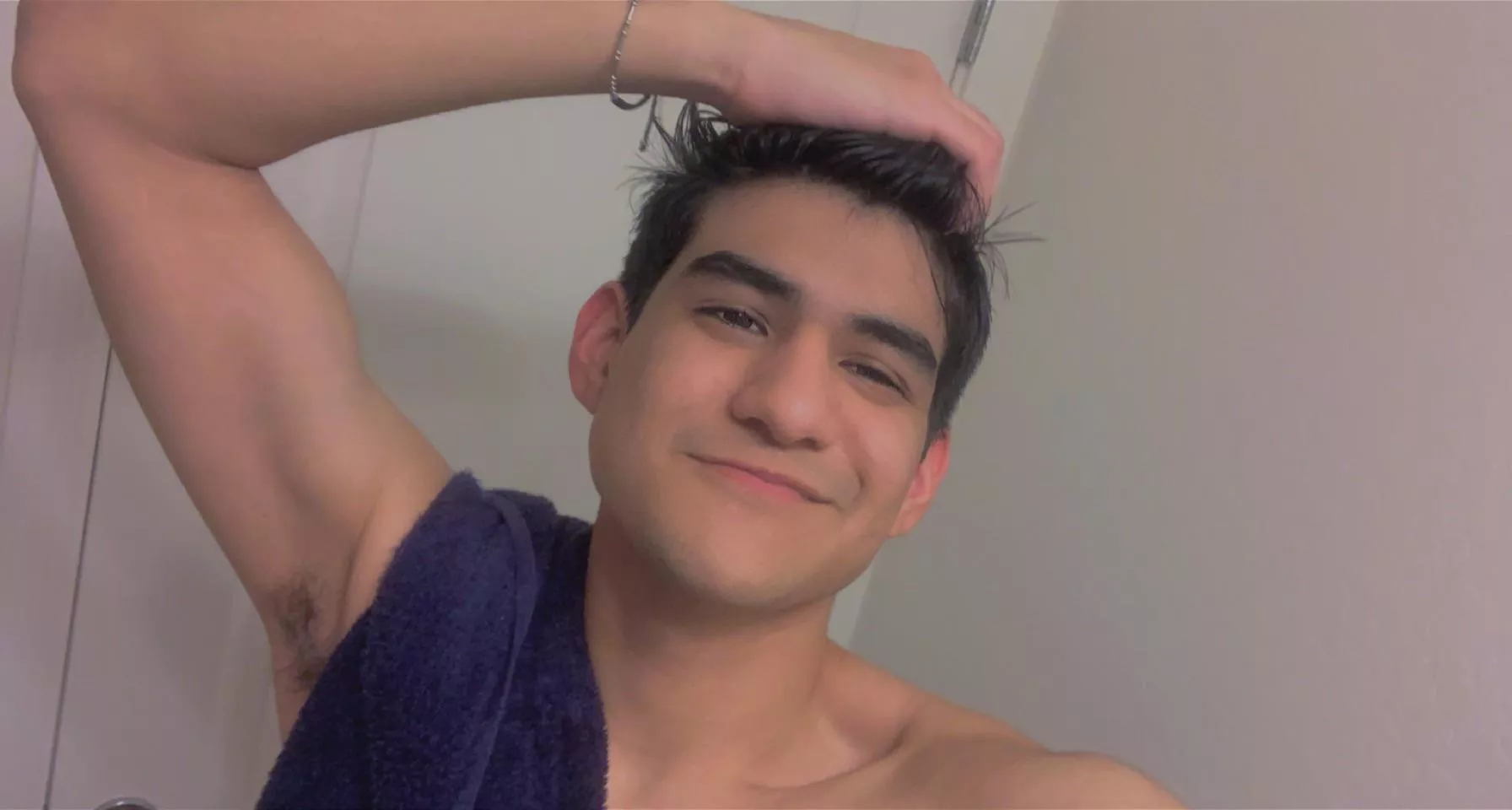 Just got done showering :3