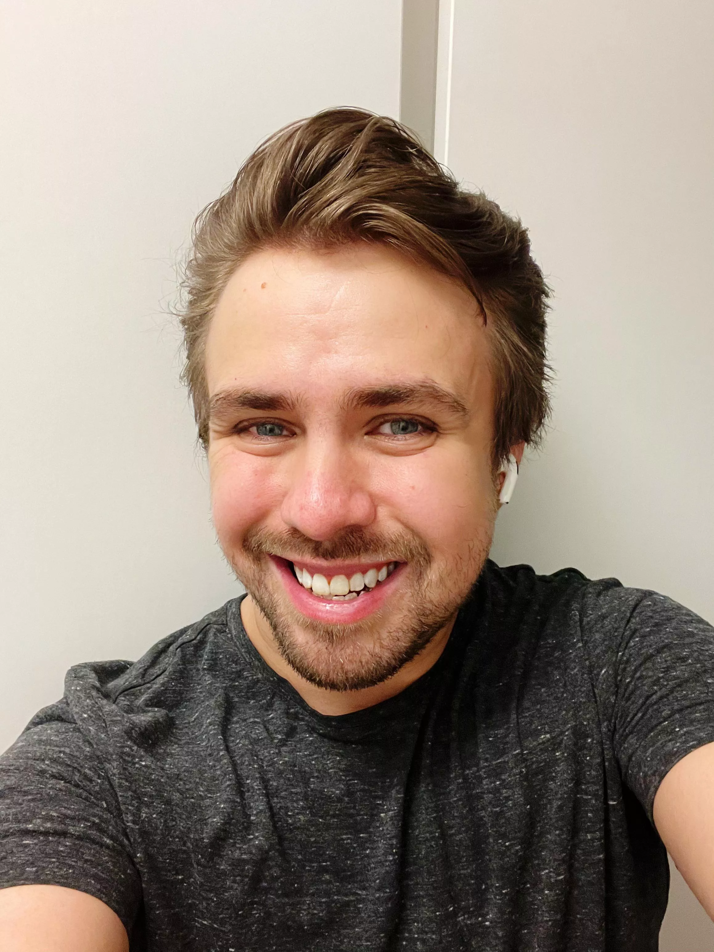 Just got home from the bar, no one to cuddle… but am glad I have you guys!! :D