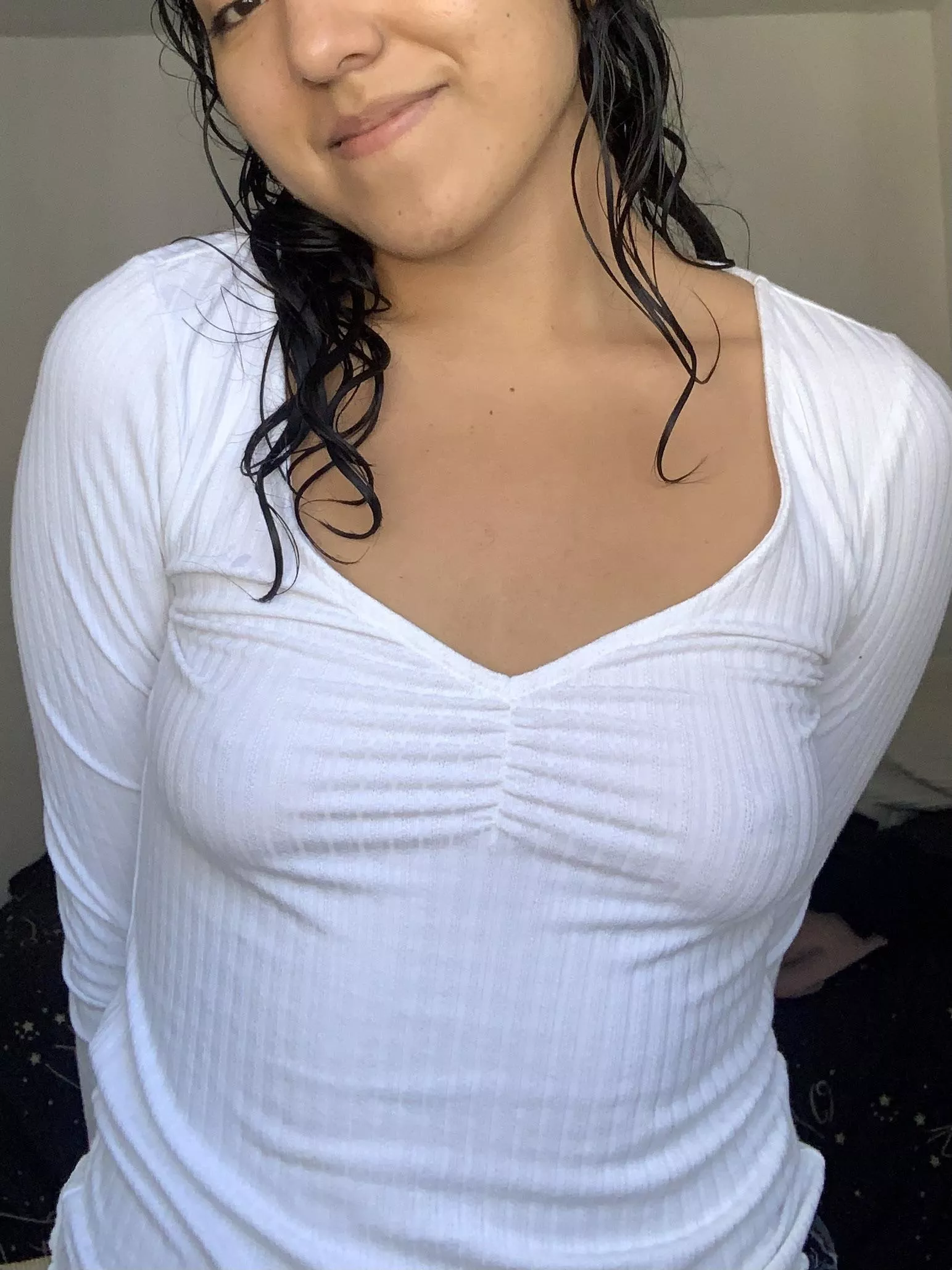 Just got out of the shower 😉