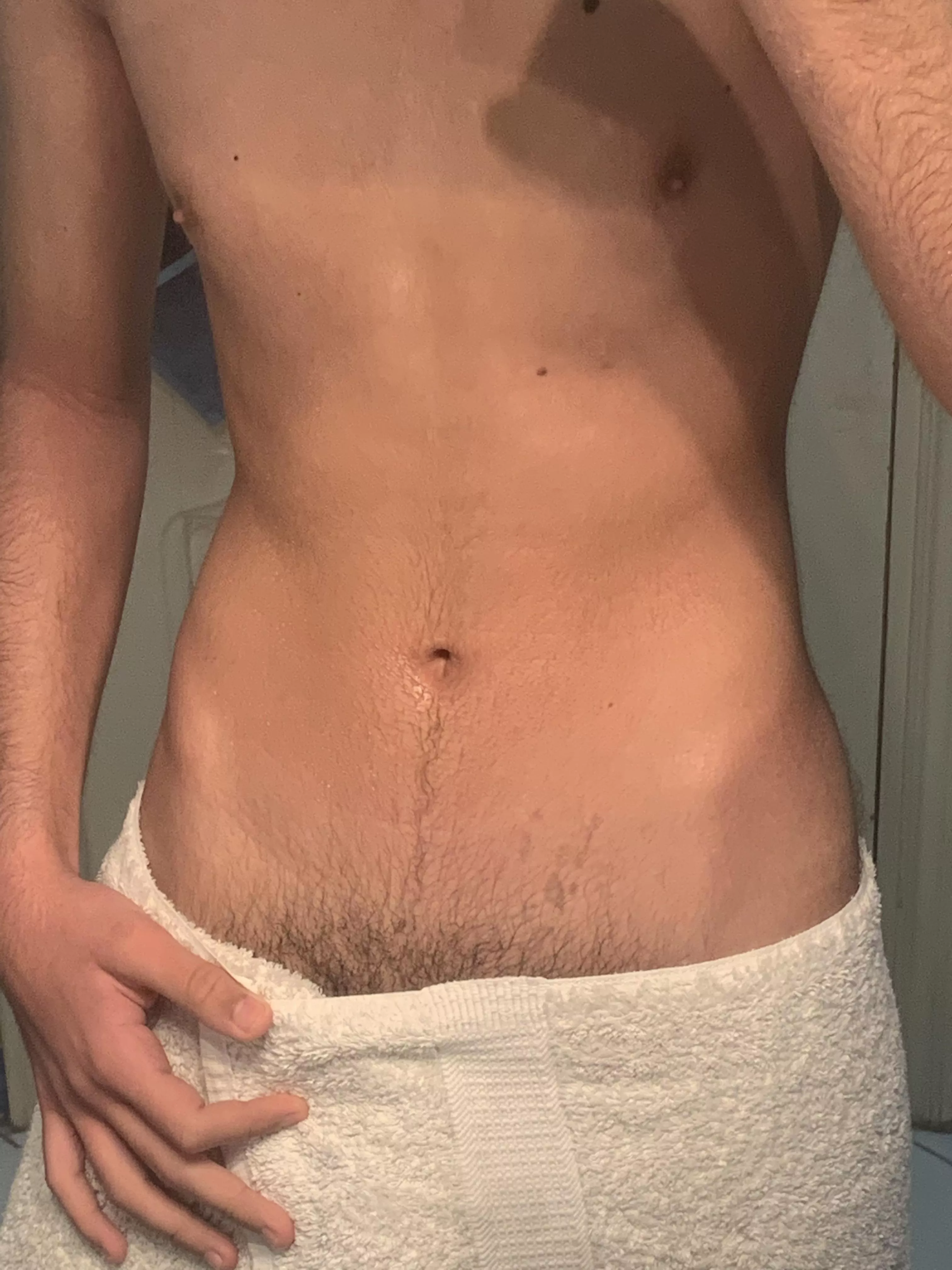 just got out of the shower