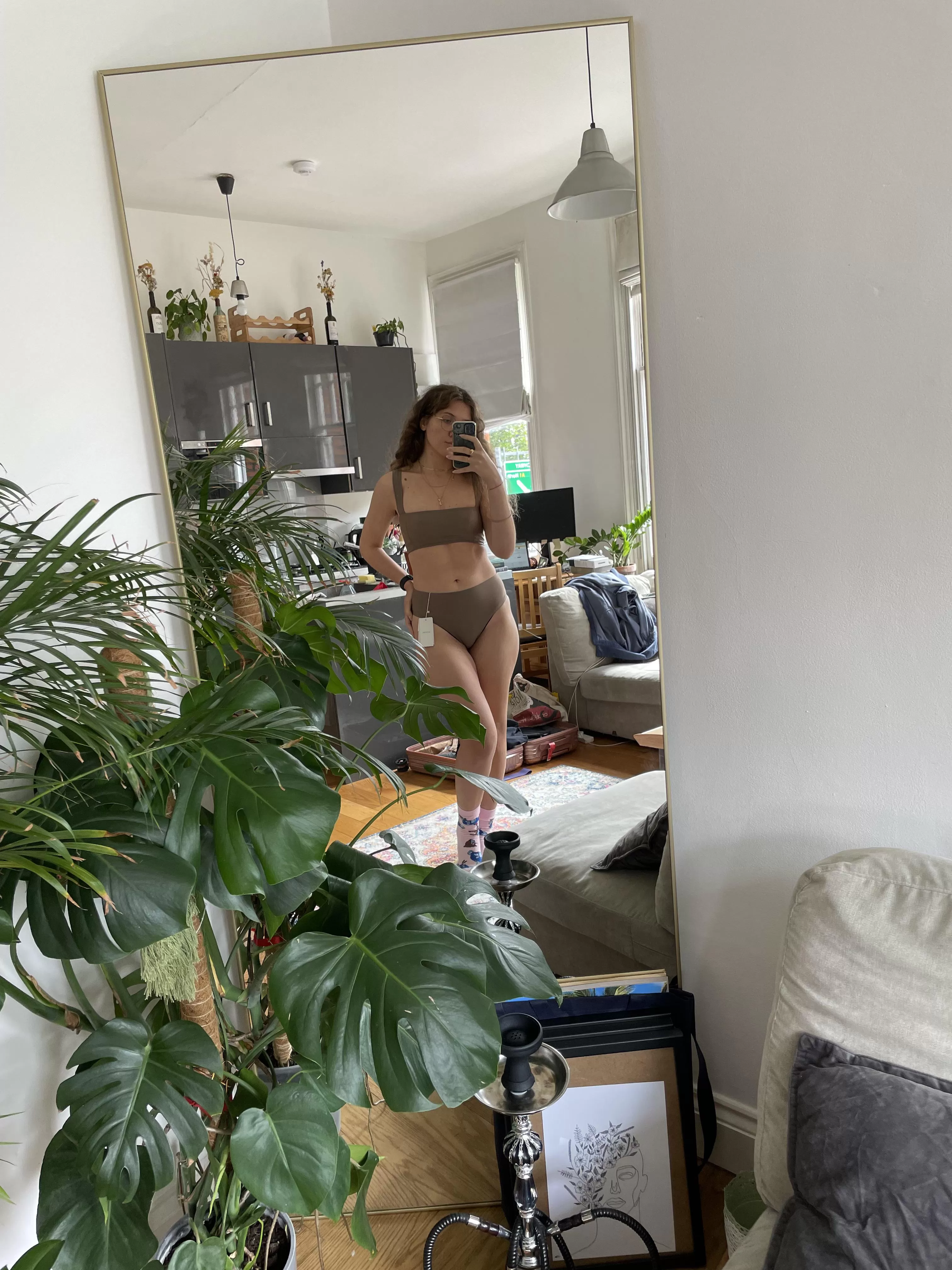 just got this new swimming suit 👙what do you think? ☺️[f]