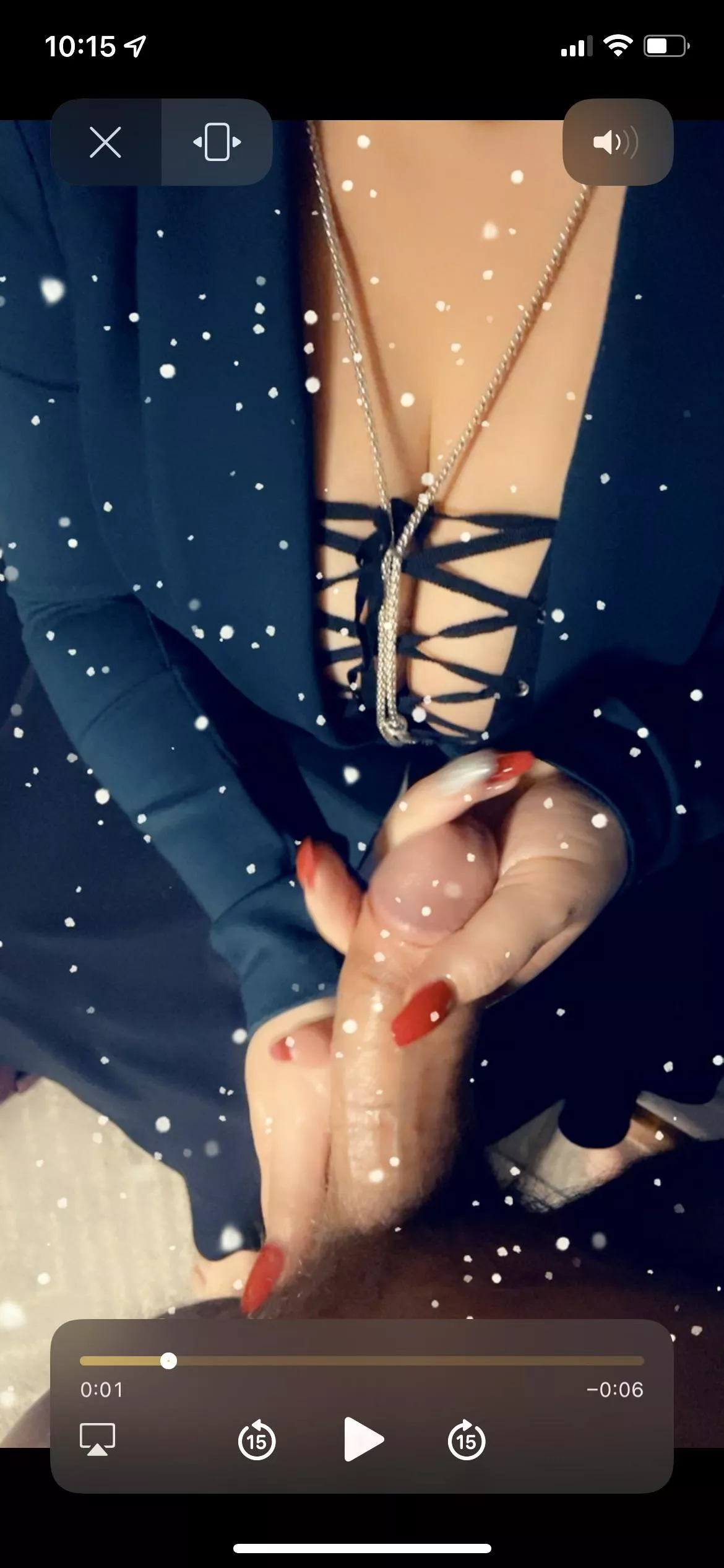 Just having some fun with the wifey at the office Xmas party. Good thing I’m not Santa, otherwise I’d only cum once a year 😂