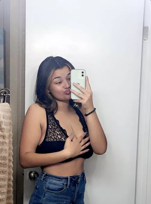 Just huge boobs in a tight bra