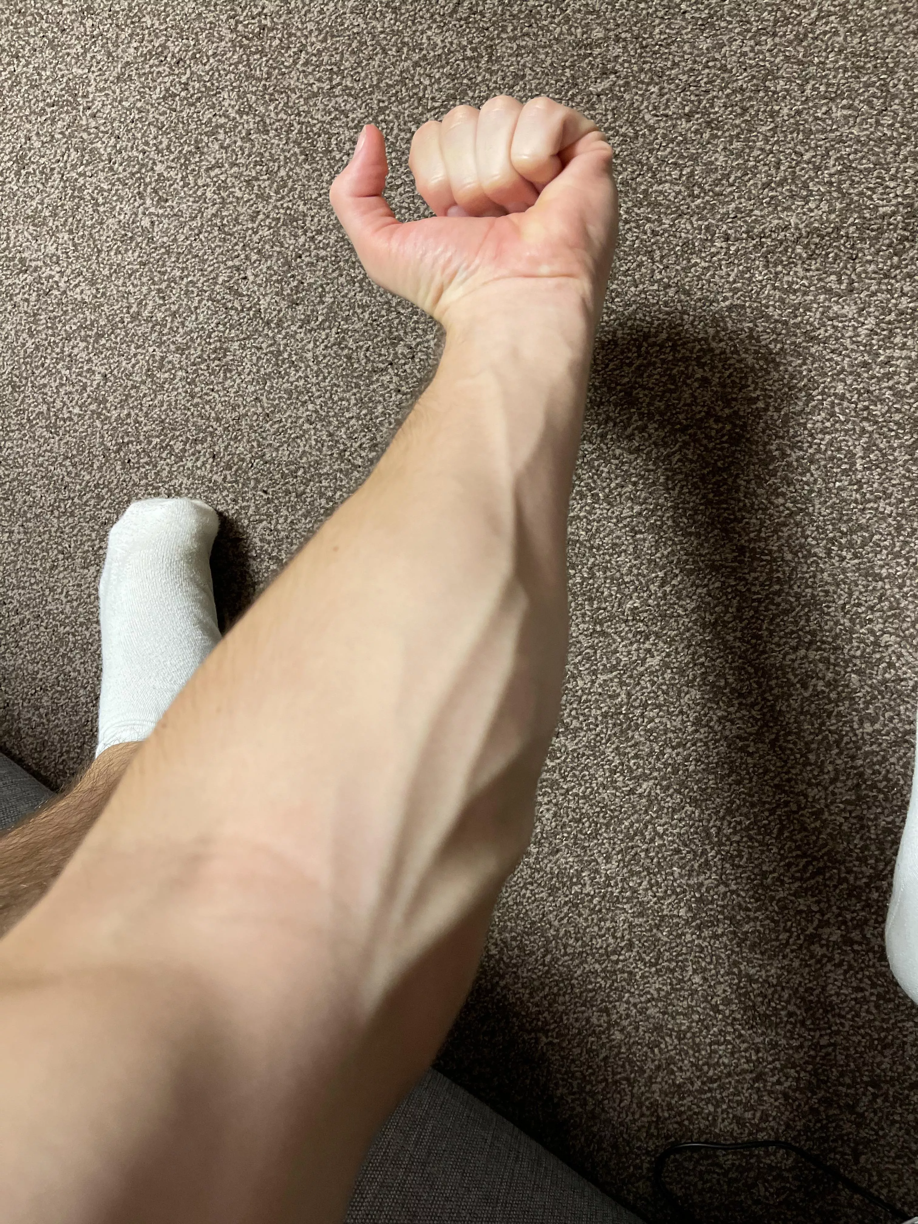 just my forearms