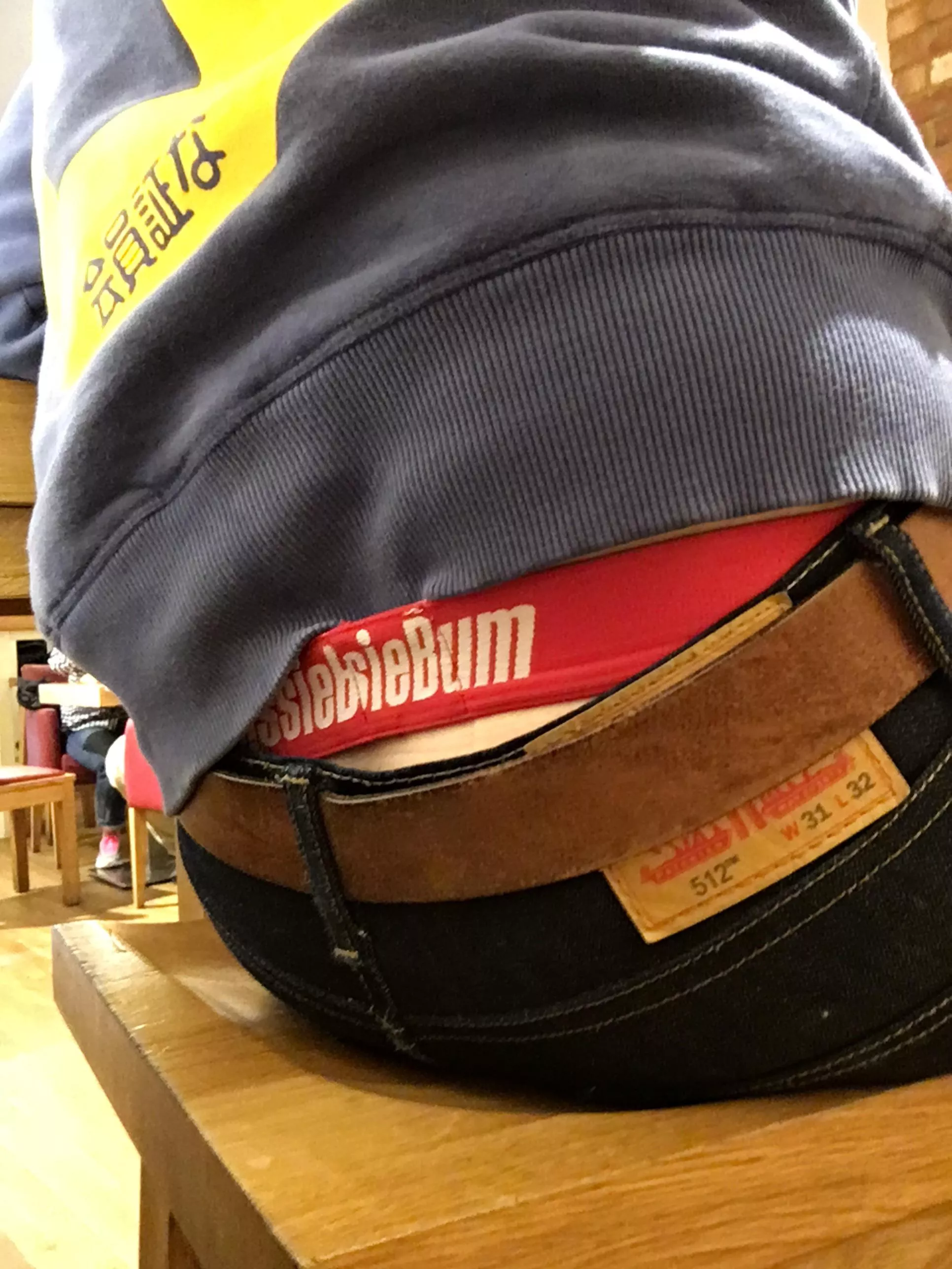 Just sitting in Pret having a coffee.