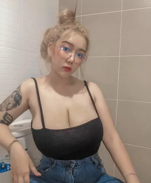 Just sitting on the toilet.