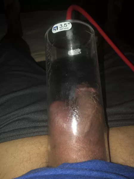 Just the start of I hope a 1.5-2 hr pump session of cock/balls