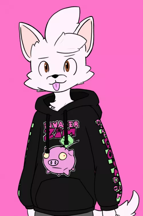 Just thought I'll share some art I made of my fursona