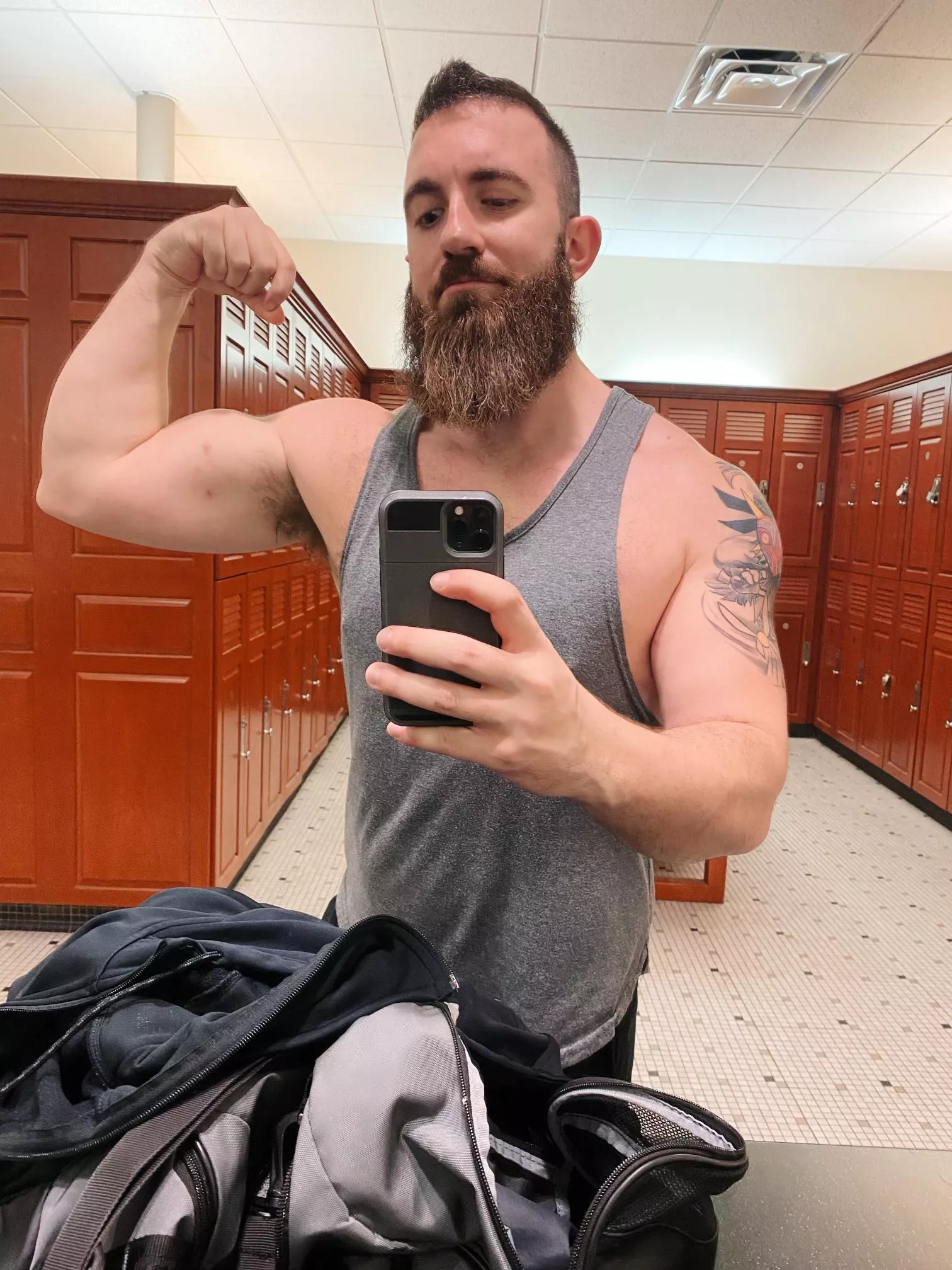 Just trying to grow my arms as big as I can get them
