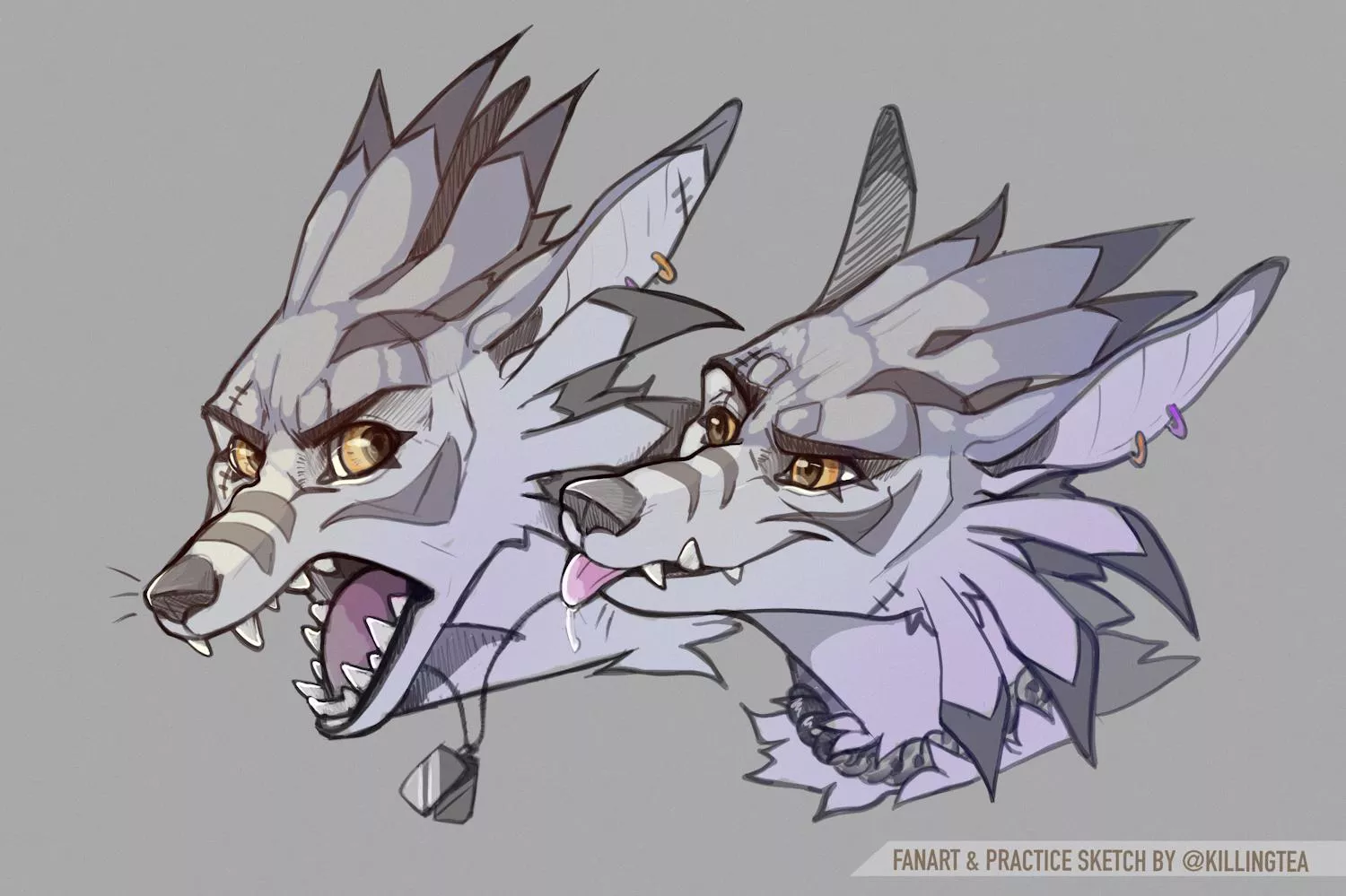 Just two handsome dorks, art by me @KillingTea