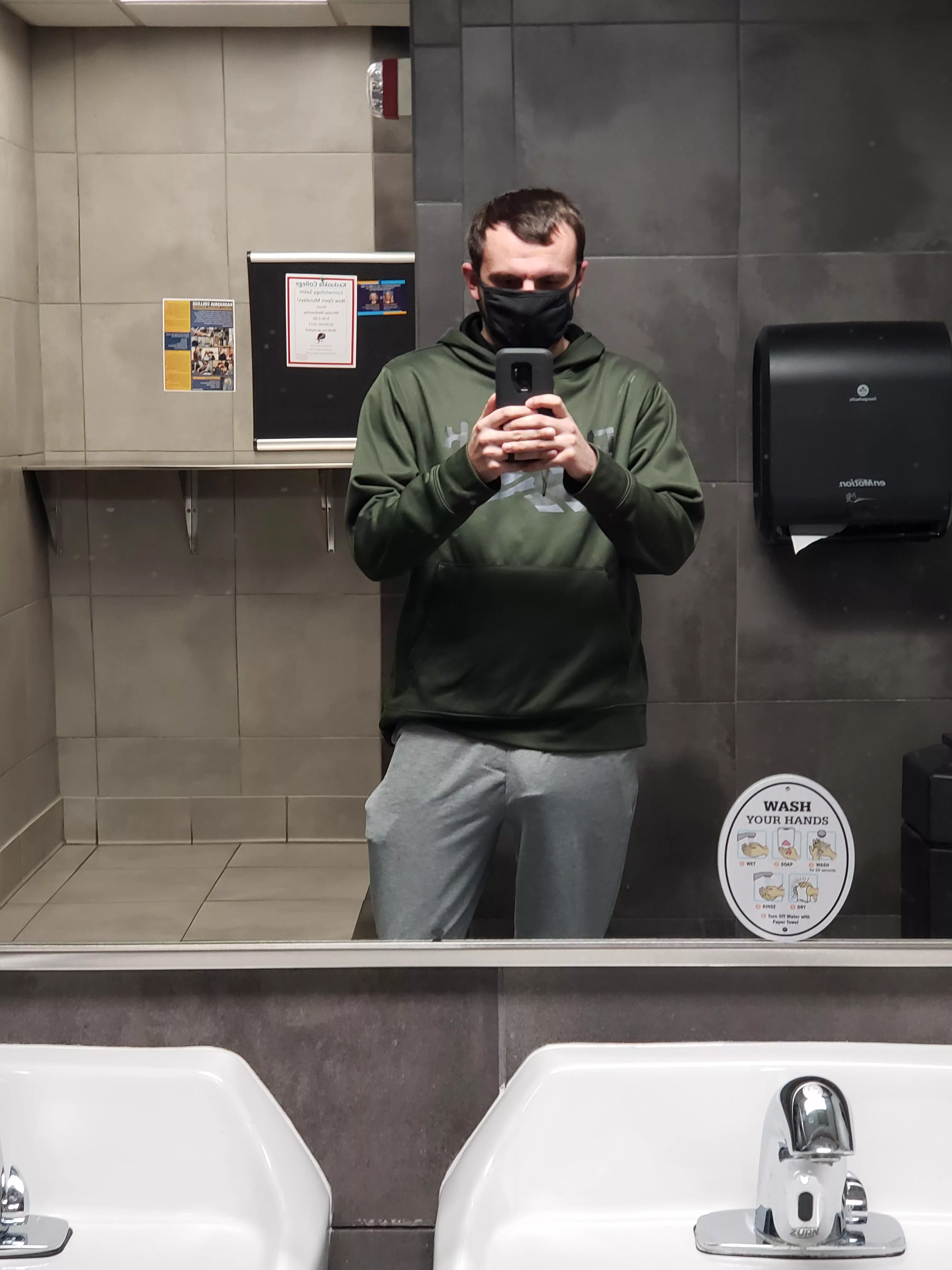 Just walking around campus