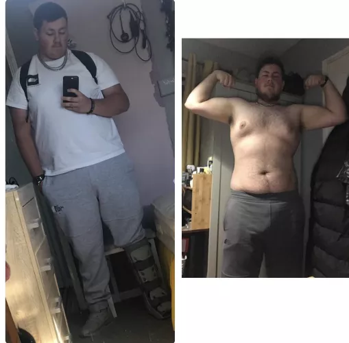 Just wanted to share a little pic of my journey so far these pics being a few months apart (me currently on the right)