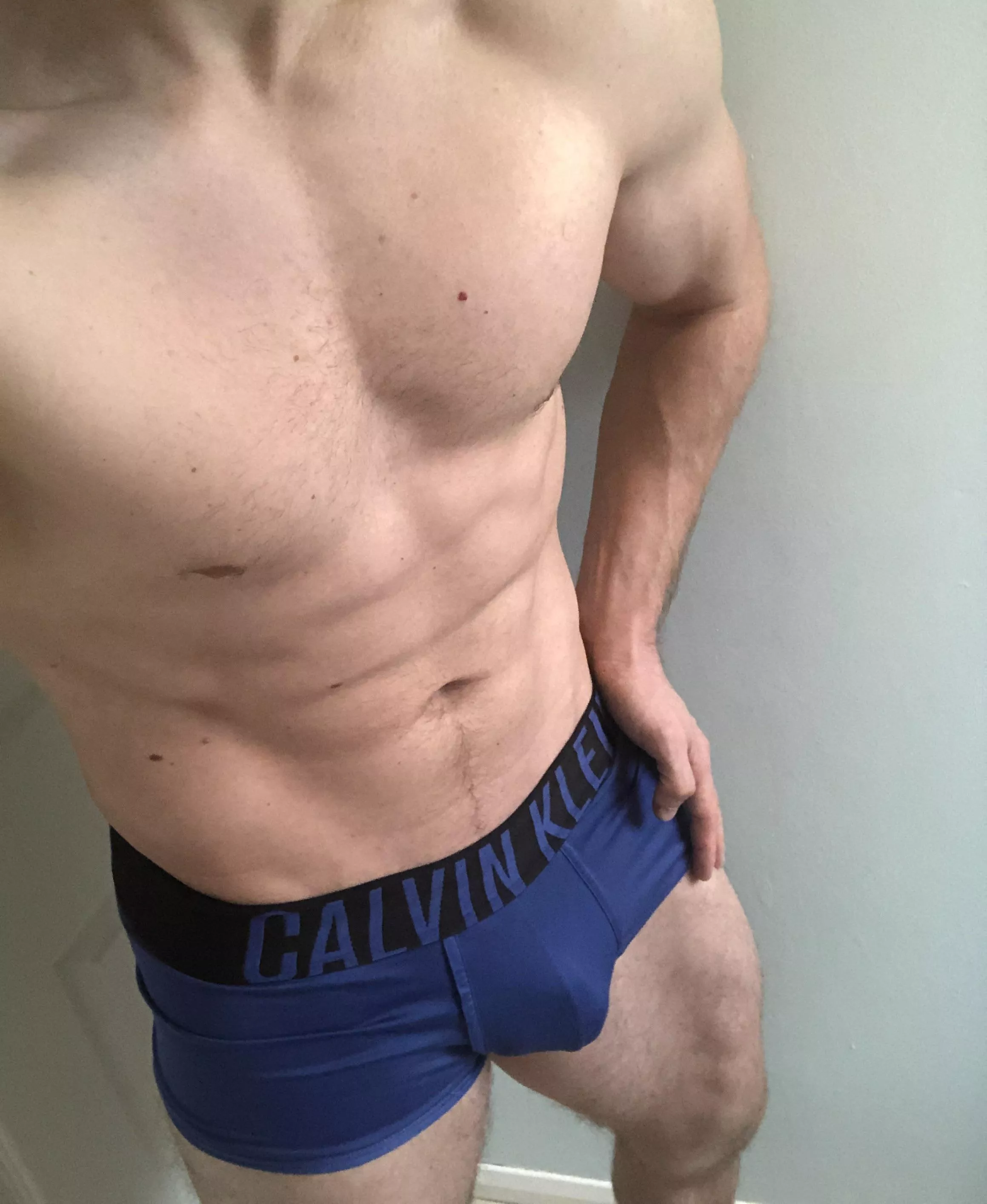 Just woke up with a semi.