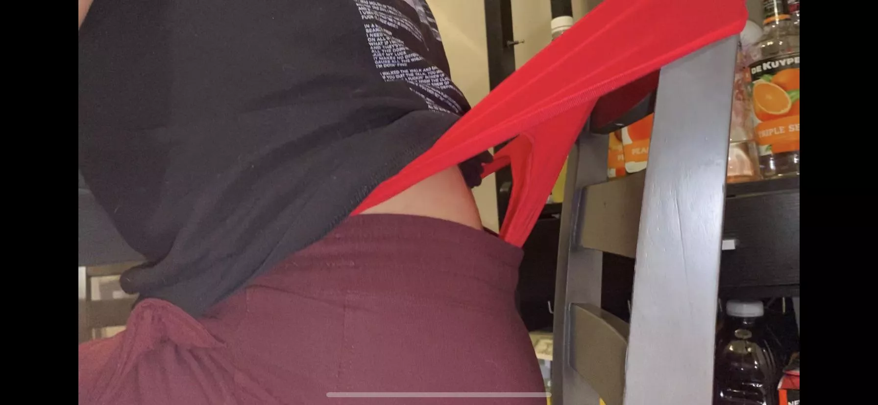 Kandie can’t even have dinner without ending up like this…