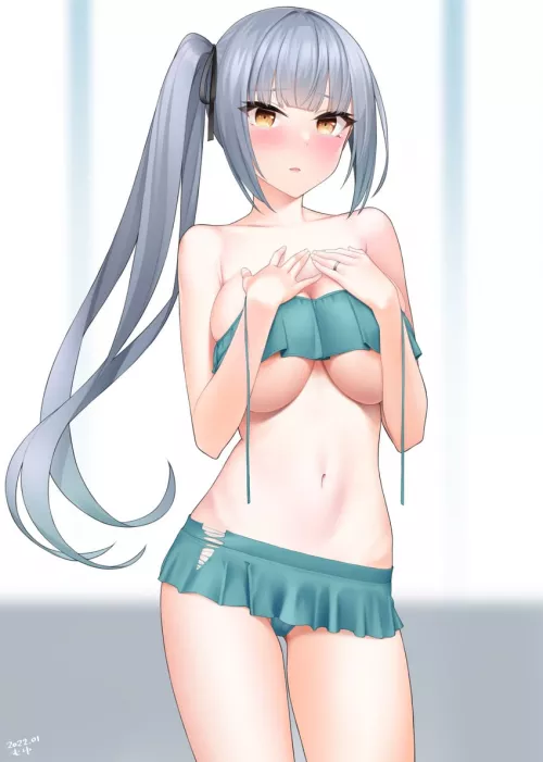 Kasumi all grown up (still tsundere)