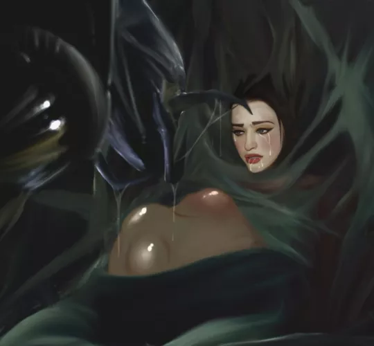 Kat dennings not having a good time, art by me @__arcanemortem__