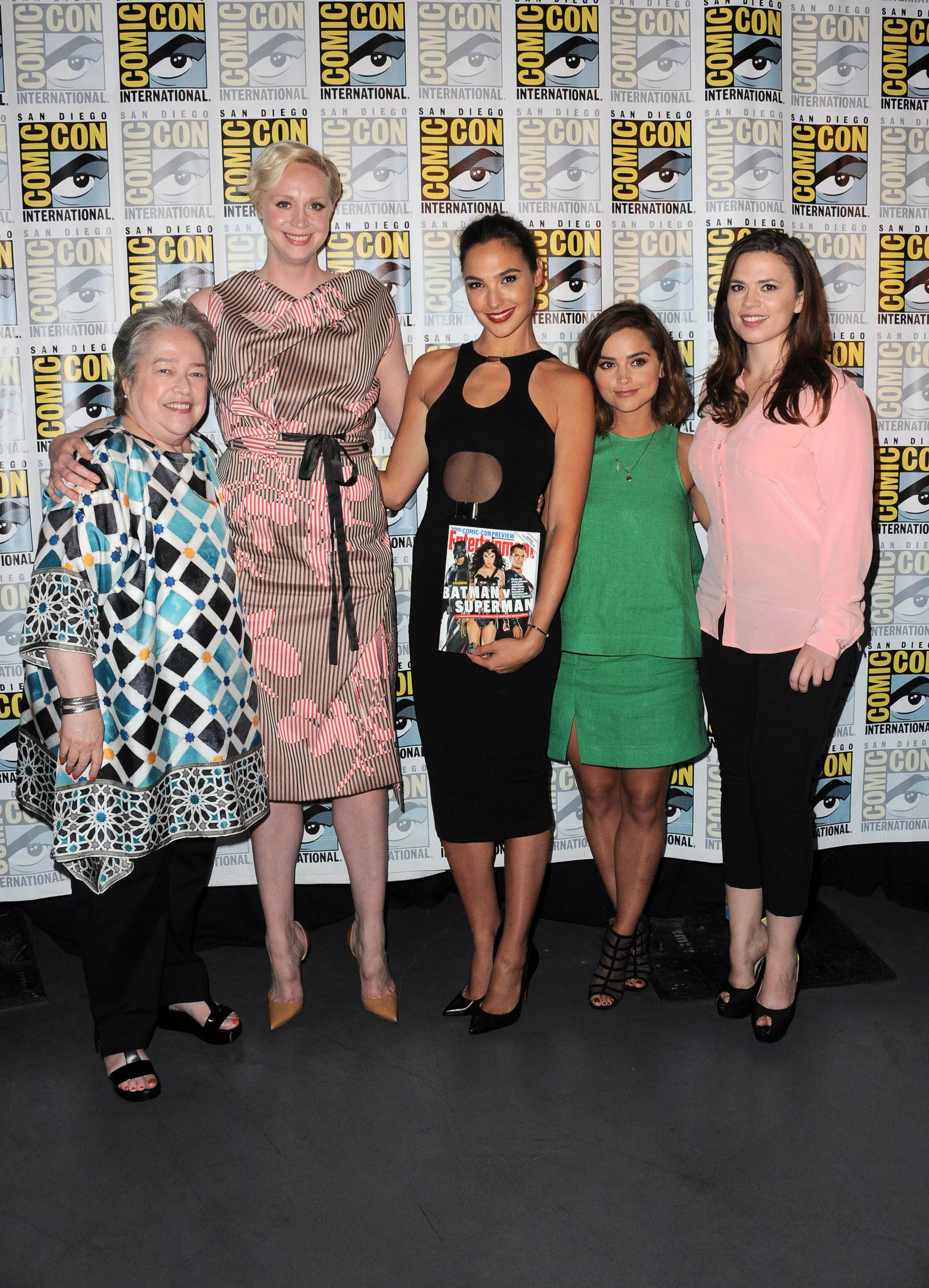 Kathy Bates, Gwendoline Christie, Gal Gadot, Jenna Coleman, Hayley Atwell