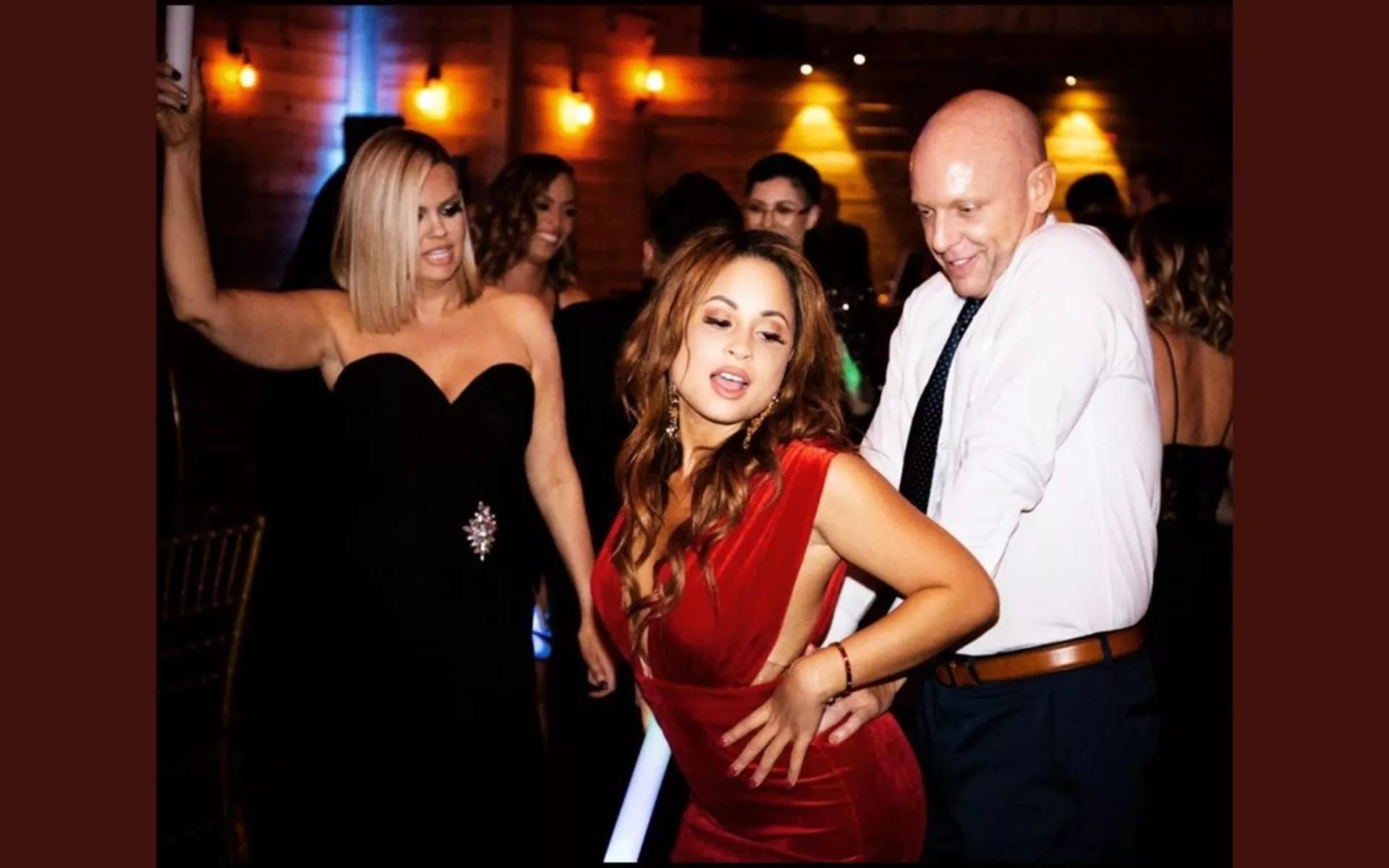 Kayla Braxton at wedding