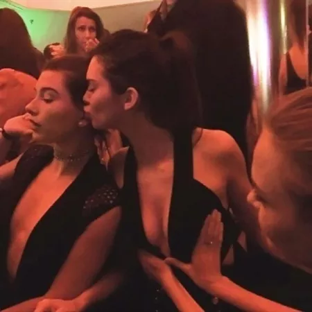Kendall Jenner groped by Cara Delevingne