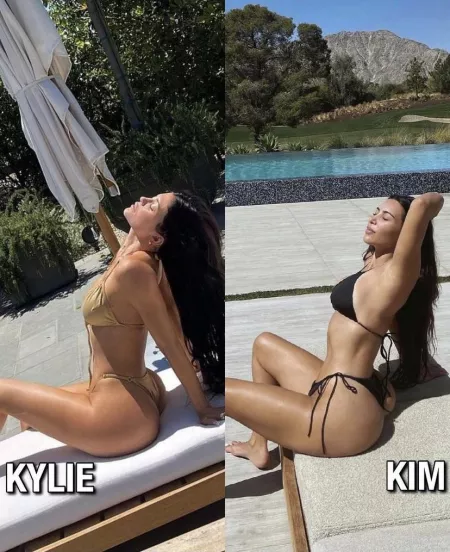 Khloe or Kim was too easy so Kylie or Kim? 🍑