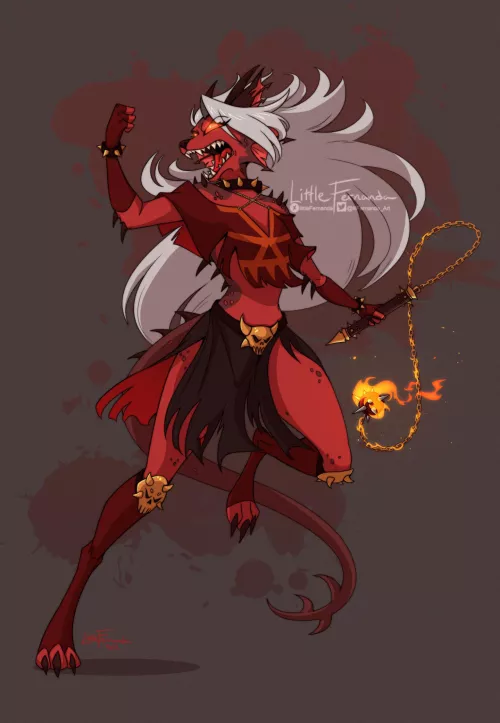 Khorne Hound 🐺 (littleFernanda)