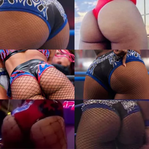 Kiera Hogan fat ass collage