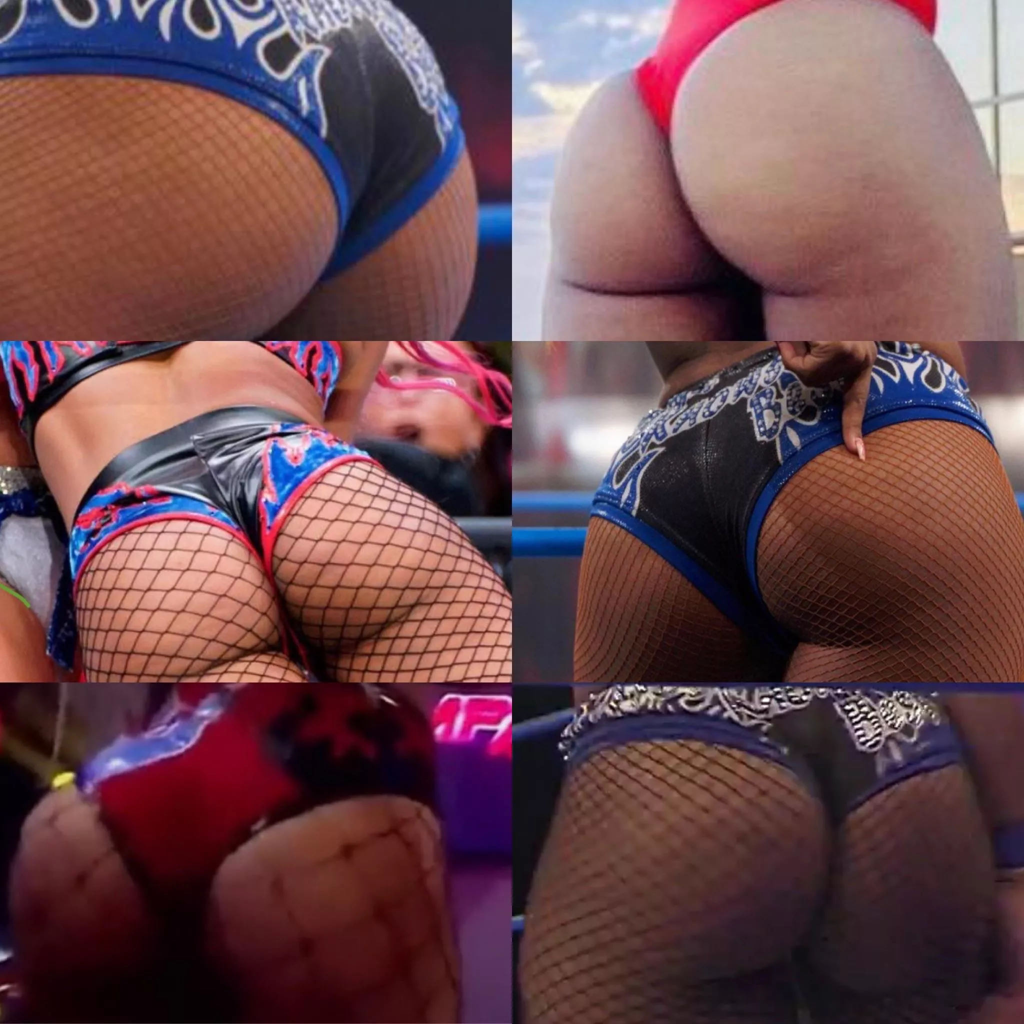 Kiera Hogan fat ass collage