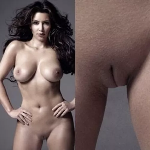 Kim Kardashian Nude and close look of her vagina