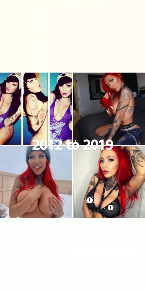 Kimberleyannphoto on IG 7 yeras in the making. She is gorgeous at the start bit has done her self proud with they bolt ons.