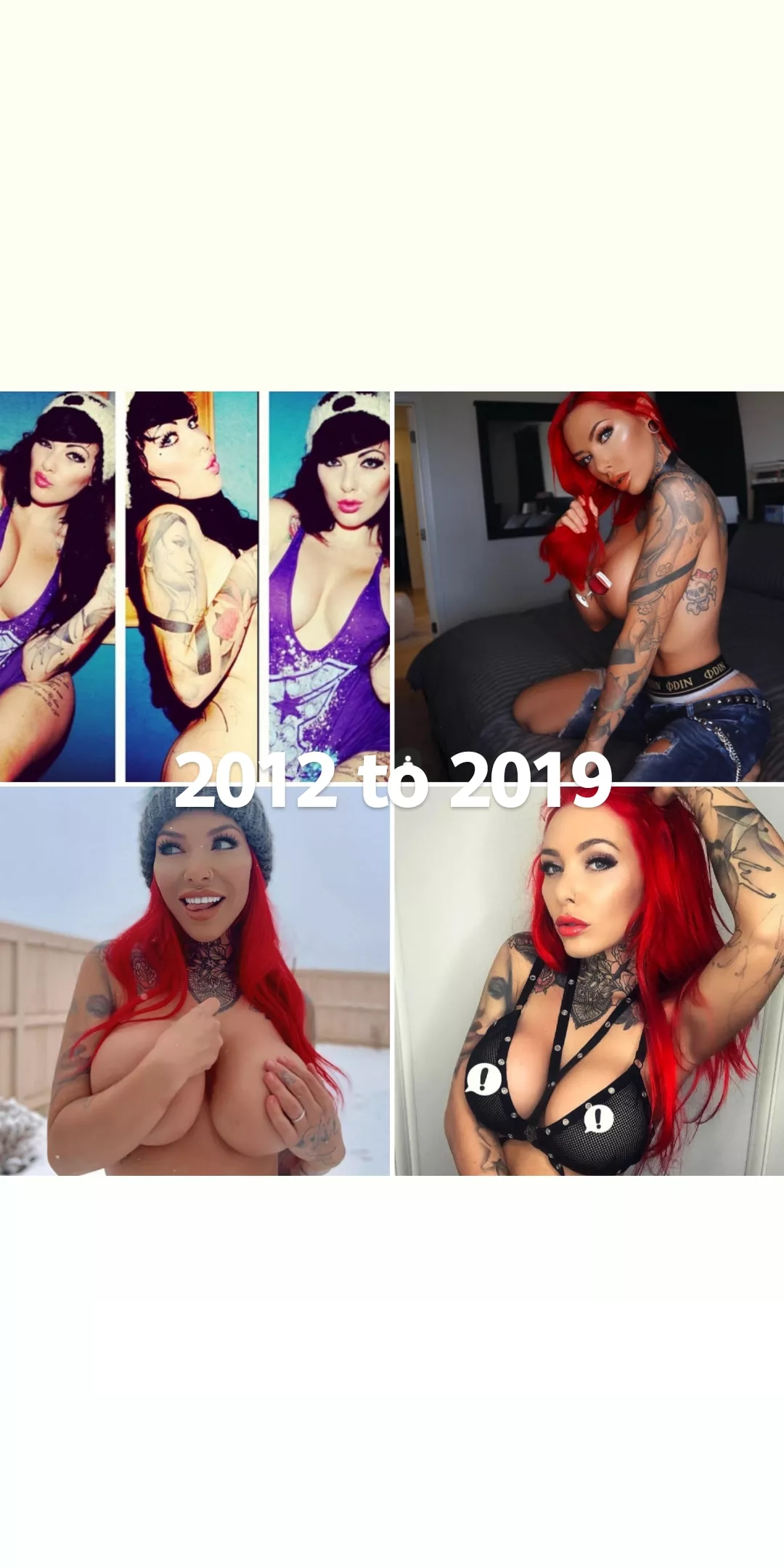 Kimberleyannphoto on IG 7 yeras in the making. She is gorgeous at the start bit has done her self proud with they bolt ons.