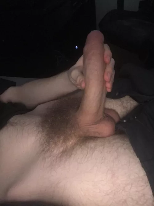 Kiss my balls while my cock rests on your face?