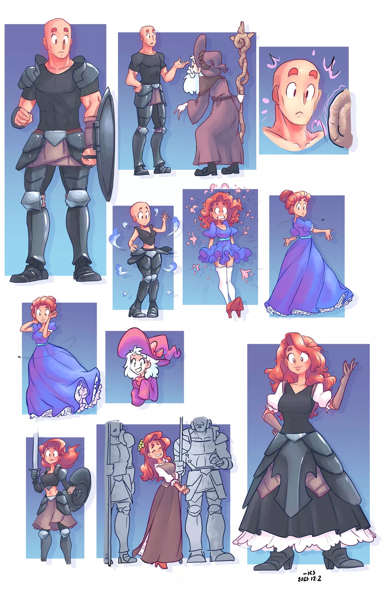 Knight n Wizard by Tran4of3 (MTF/TG) Knight n Wizard by Tran4of3 (MTF/TG)