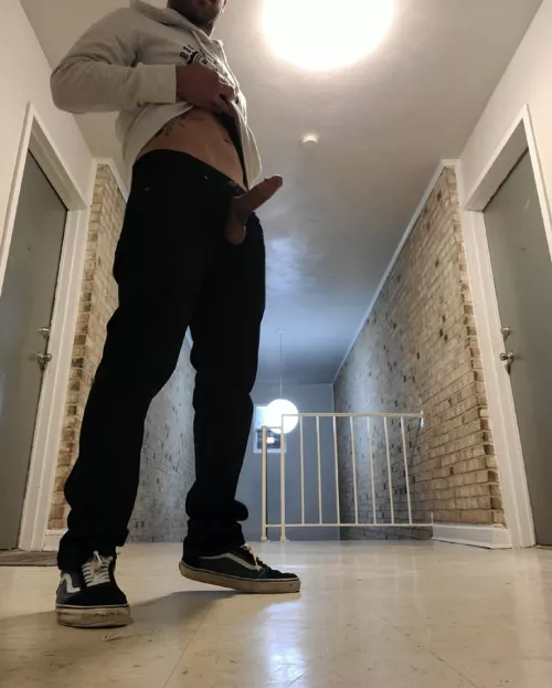 Knocked on the door of my apartment neighbors and almost got caught.