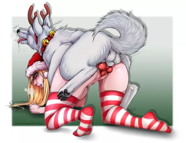 Knotty girl getting into the Christmas spirit (ThighsocksAndKnots)