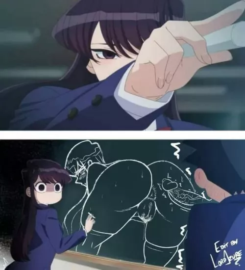 Komi has some great art skills