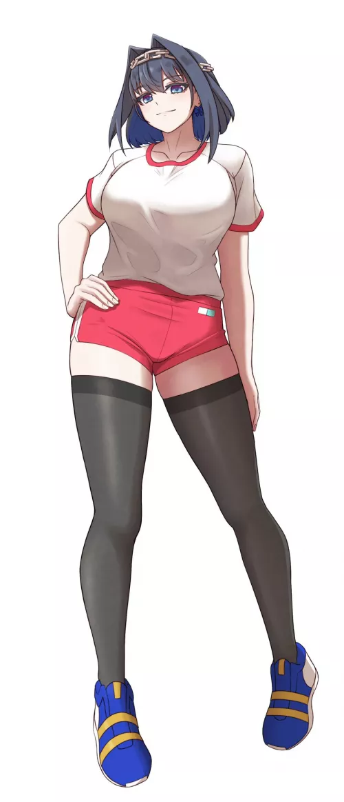 Kronii is deliciously thicc and wants to show it off