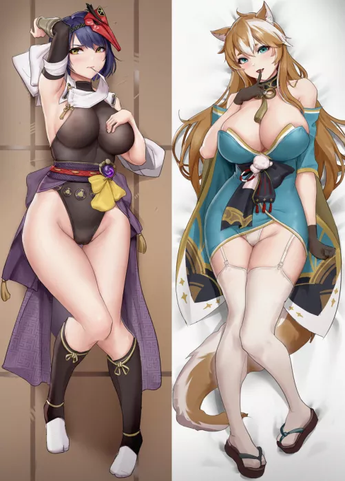 Kujou Sara and Miss Hina