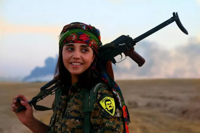 Kurdish YPG fighter