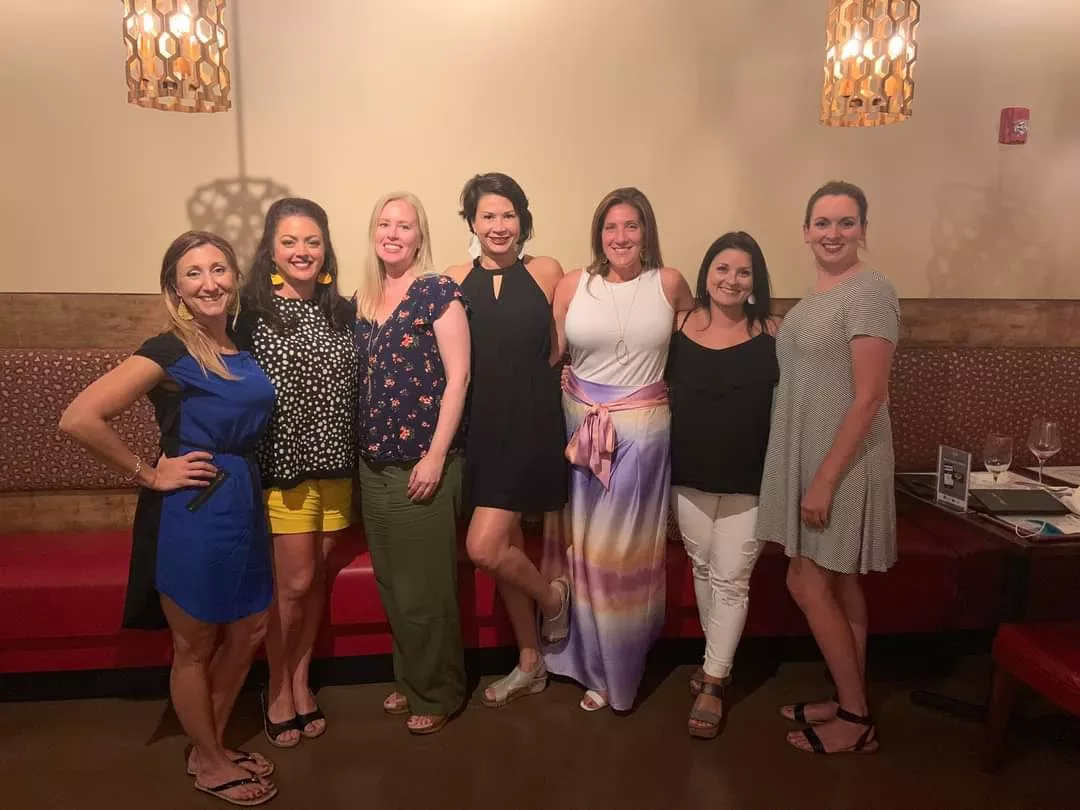 Ladies out on the town. Ladies out on the town.