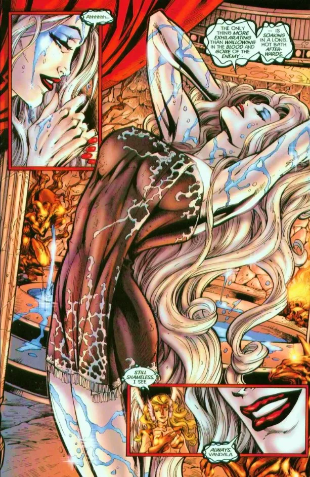 Lady Death Drying Off [Lady Death: Judgement War #1]